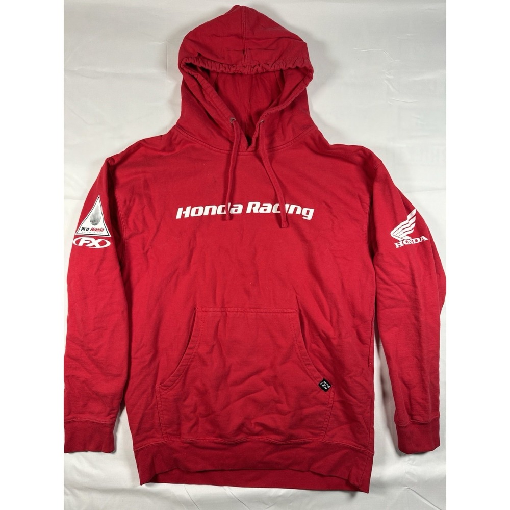 Factory Effex Honda Racing Red Pullover Hoodie‎ Mens Size L Motocross